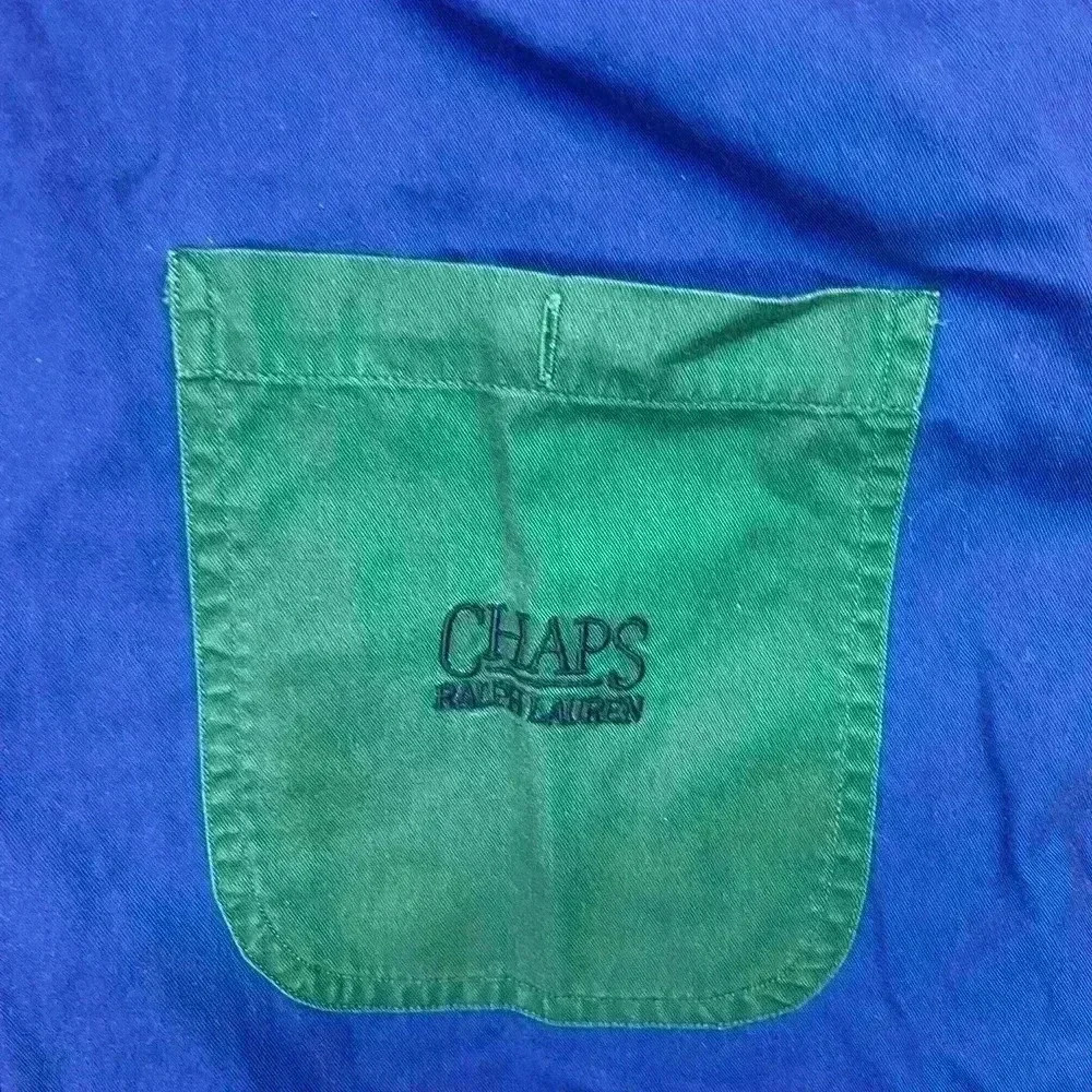 Chaps Ralph Lauren 90’s Vintage Colorblock Button Shirt Mens L Dad Cool 1052 - Picture 5 of 7